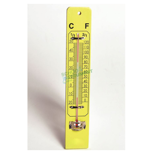 Wall Thermometer on Wooden Base
